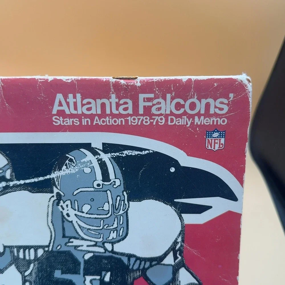Vintage Atlanta Falcons 1978-79 Daily Memo Calendar Boomershine Pontiac